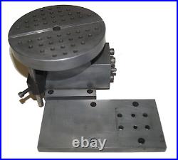 Horizontal Vertical 6-1/2 Rotary Table, Spin Index Whirley Gig Grinding Fixture