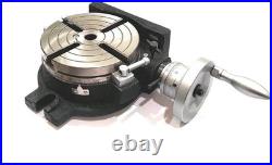 Horizontal Vertical HV6-4 slots Rotary Table 6 (150 mm) for Milling Machine