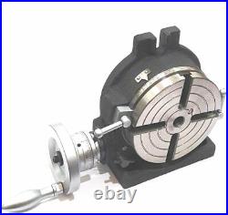 Horizontal Vertical HV6-4 slots Rotary Table 6 (150 mm) for Milling Machine