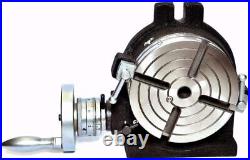 Horizontal Vertical HV6 Rotary Table 6/150MM 4 Slot For Milling-Ship From USA