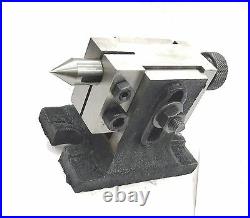 Horizontal Vertical Milling Indexing 4/100 Rotary Table+tailstock 70 MM 4 Jaw