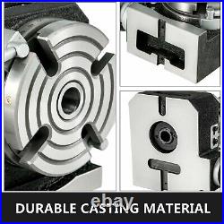 Horizontal Vertical Rotary Table 4/100mm 6/150mm 4-Slot With 3 Dividing Plates Horizontal Vertical Rotary Table 4/100mm 6/150mm 4-Slot With 3 Dividing Plates