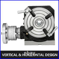 Horizontal Vertical Rotary Table 4/100mm 6/150mm 4-Slot With 3 Dividing Plates