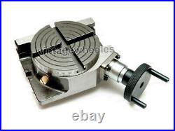 Horizontal Vertical Rotary Table 4 Slots 4/(100 mm) For Milling Machine H/V