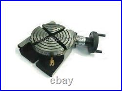Horizontal Vertical Rotary Table 4 Slots 4/(100 mm) For Milling Machine H/V