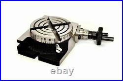 Horizontal & Vertical Rotary Table Table 3 /80mm (4 Slot) With Adapter Plate