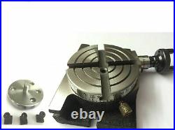 Horizontal & Vertical Rotary Table Table 3 /80mm (4 Slot) With Adapter Plate