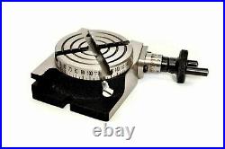 Horizontal & Vertical Rotary Table Table 3/80mm (4 Slot) With Adapter Plate