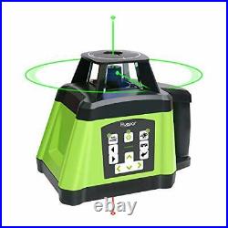 Huepar Electronic Self-Leveling Green Rotary Laser Level Kit Horizontal&Vertical