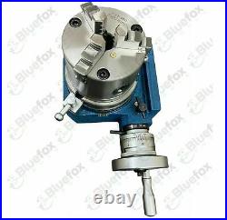 Hv4 Rotary Table (3 Slots) 4/ 110mm With 100mm 3 Jaw Chuck