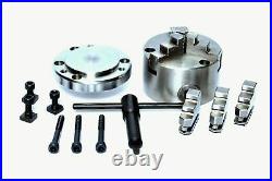 Hv4 Rotary Table(4 Slot) With 80mm Self Centering Chuck & Backplate