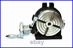 Hv6/150mm Rotary Table 4 Slot With 100mm Independent Chuck+ M6 Clamping Kit Set