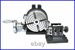 Hv6 Rotary Table (4 Slot)horizontal & Verticalwith Double Bolt Tailstock