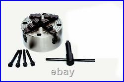 Hv6 Rotary Table With 150mm Independent Chuck+diving Plate Set & M8 Clamping Kit