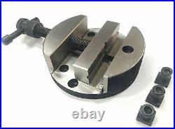Hv 4rotary Table & M6 Clamp Kit & Tailstock(with 70 MM 4 Jaw Independent Chuck)