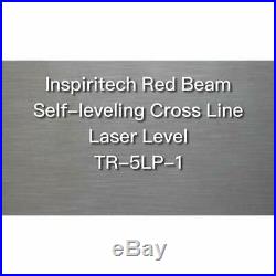 Inspiritech 3D Red Beam Self-Leveling Laser 360 Rotary Horizontal Vertical With
