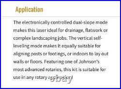 Johnson Dual Slope Horizontal/vertical Rotary Laser