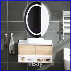 Large LED Mirrors Bathroom Mirror Lighting Fogless / Built-in Circular Magnifier