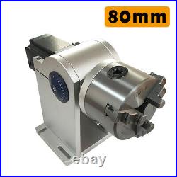 Laser Axis 80mm Chuck Rotary Shaft Attachment For Fiber Laser Engraver Machine