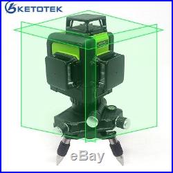 Laser Level 12 Lines Green 3D 360 degree Rotary Vertical Horizontal Selfleveling