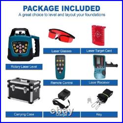 Laser Level 360° Rotary Self-Leveling Horizontal & Vertical 500M Red Beam