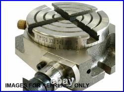 Lathe Milling Metal Adjustable Rotary Table 4 Inch Horizontal / Vertical Tool