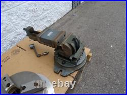 Lot Yuasa Super Accu-Dex Rotary Index 3-Way Angle Vise Heavy Duty Vise 10 Chuck