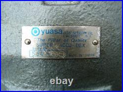 Lot Yuasa Super Accu-Dex Rotary Index 3-Way Angle Vise Heavy Duty Vise 10 Chuck