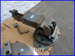 Lot Yuasa Super Accu-Dex Rotary Index 3-Way Angle Vise Heavy Duty Vise 10 Chuck