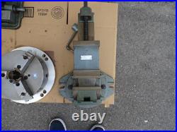 Lot Yuasa Super Accu-Dex Rotary Index 3-Way Angle Vise Heavy Duty Vise 10 Chuck