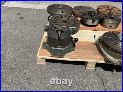 Lot of 5 Precision Machining Rotary Tables & Chucks & 4 Face Plates 320mm ts320A Lot of 5 Precision Machining Rotary Tables & Chucks & 4 Face Plates 320mm ts320A