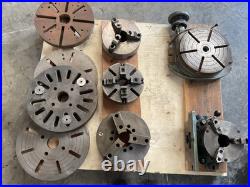 Lot of 5 Precision Machining Rotary Tables & Chucks & 4 Face Plates 320mm ts320A Lot of 5 Precision Machining Rotary Tables & Chucks & 4 Face Plates 320mm ts320A