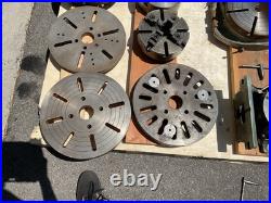 Lot of 5 Precision Machining Rotary Tables & Chucks & 4 Face Plates 320mm ts320A Lot of 5 Precision Machining Rotary Tables & Chucks & 4 Face Plates 320mm ts320A
