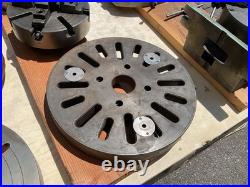 Lot of 5 Precision Machining Rotary Tables & Chucks & 4 Face Plates 320mm ts320A Lot of 5 Precision Machining Rotary Tables & Chucks & 4 Face Plates 320mm ts320A