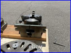 Lot of 5 Precision Machining Rotary Tables & Chucks & 4 Face Plates 320mm ts320A Lot of 5 Precision Machining Rotary Tables & Chucks & 4 Face Plates 320mm ts320A