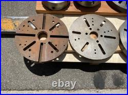 Lot of 5 Precision Machining Rotary Tables & Chucks & 4 Face Plates 320mm ts320A Lot of 5 Precision Machining Rotary Tables & Chucks & 4 Face Plates 320mm ts320A