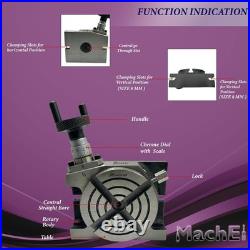 MachEl 3 (80mm) Rotary Table with 4 Slots, 70mm 4-Jaw Chuck & Back Plate