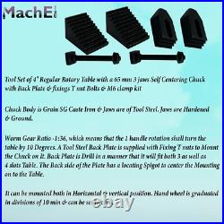 MachEl Milling Indexing 4 (100 mm) Rotary Table Precision Horizontal Vertical MachEl Milling Indexing 4 (100 mm) Rotary Table Precision Horizontal Vertical