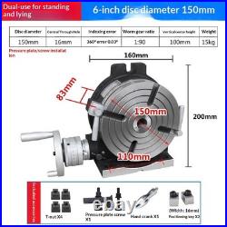 Manual Dividing Head for Milling Machine Vertical and Horizontal Rotary Table