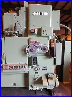 Mattison Vertical Rotary Surface Grinder Model 24-42 42 Chuck