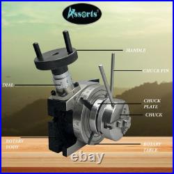 Milling Indexing 4/ 100 Rotary Table Precision Horizontal Vertical With Suit Milling Indexing 4/ 100 Rotary Table Precision Horizontal Vertical With Suit