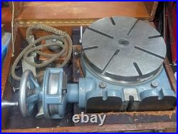 Moore Precision Rotary Table Model No. 2 in Mahogany Cabinet With Extras
