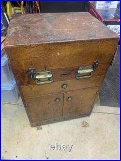 Moore Precision Rotary Table Model No. 2 in Mahogany Cabinet With Extras