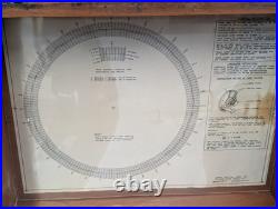 Moore Precision Rotary Table Model No. 2 in Mahogany Cabinet With Extras