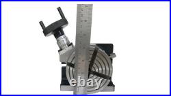 New 4 Rotary Table with 80mm Self Centring Chuck and Backplate Clamping Kit Set