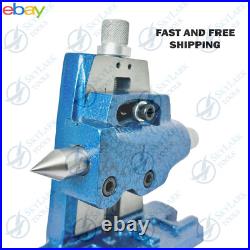 New ADJ 4 inch 100mm Tilting Tailstock & Rotary Table Tilting Dividing Head USA