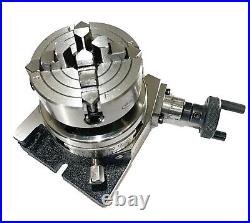 New Rotary Table 3Inch 80mm Horizontal And Vertical + Chuck All Sets ACTOOLS