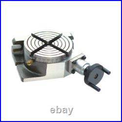 New Rotary Table 4/100 mm kit 4Jaw Chuck with Back Plate Tail Stock &Clamps Set