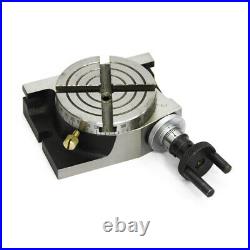 New Rotary Table 4 / 100mm Horizontal Vertical Low profile Gear Ratio 361