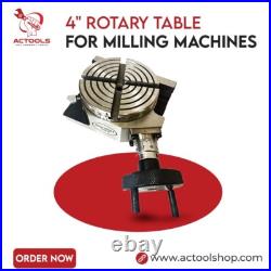 New Rotary Table 4 Inch 100 mm HV 4 Slots for Milling Machine inches USA New Rotary Table 4 Inch 100 mm HV 4 Slots for Milling Machine inches USA